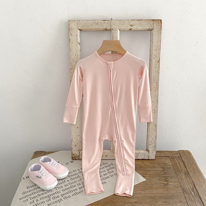 Customized logo Engepapa Bamboo Newborn Baby Clothes Zipper Pajamas Tencel Modal Baby Clothing Set Lyocell Sleepers Baby Rompers