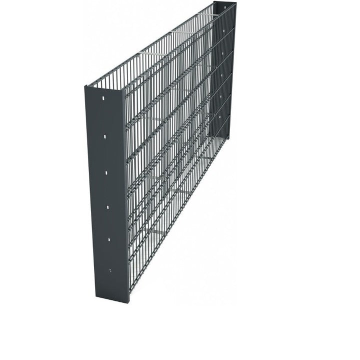 1.2m 1.5m 2m Height 50x200mm Hole Gabion Fence Stone Cage Retaining Lattice Wall