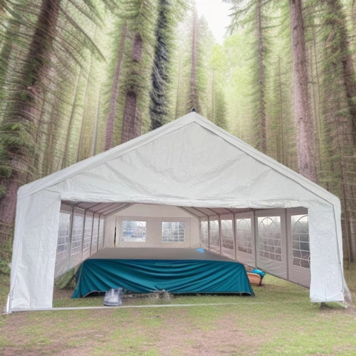 20 X 40ft Large Space Can Customized Carport Outdoor Party Tents Waterproof Camping Heavy Duty Wind Proof Party Canopy