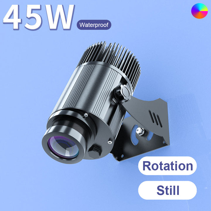 Aluminum Lamp Body Projector Outdoor Rotate Gobo Advertising 40W-100W Waterproof Logo Text Projection