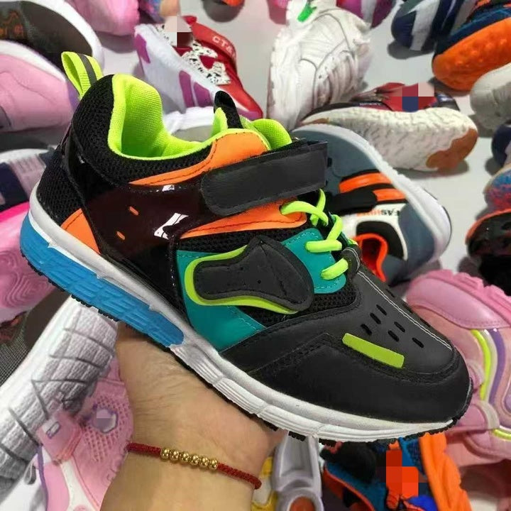 Cheap Children's Sneaker Breathable Sports Shoes Casual Shoes for Boys and Girls Stock Mixed Design Wholesale