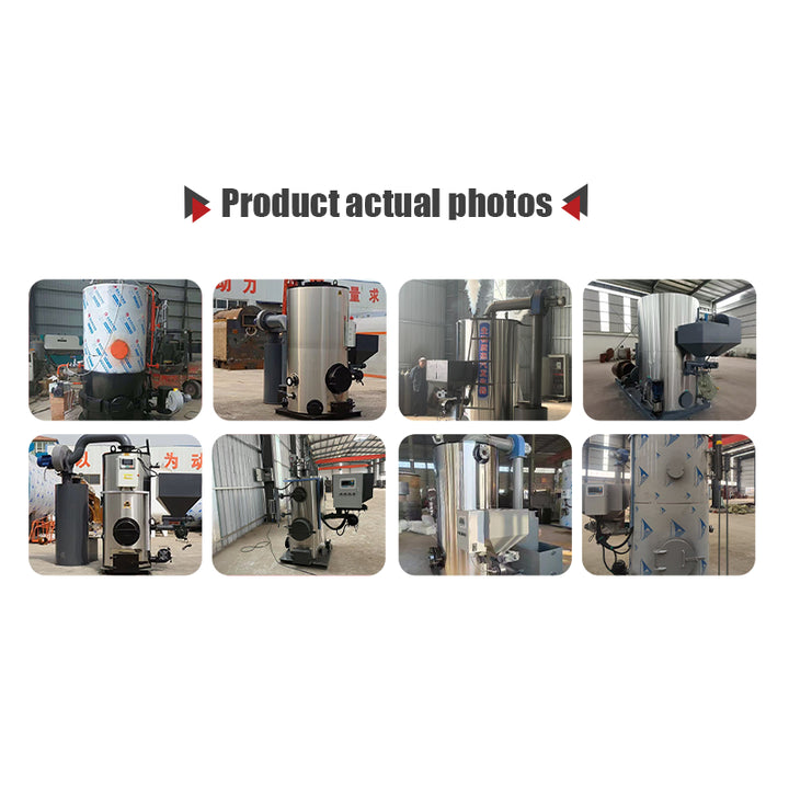 Automatic 1 Ton Industrial Fire Tube Vertical Coal Biomass Hot Water Boiler with High Efficiency