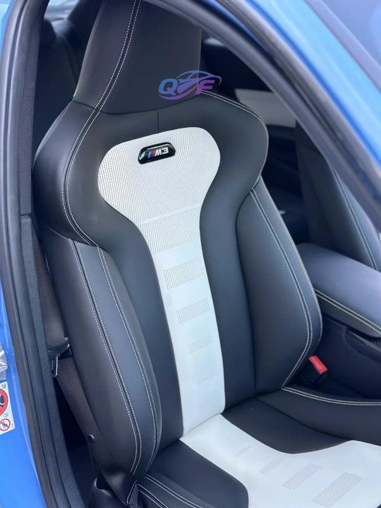 Car Interior Accessories Sport Racing Bucket Seats Customize Leather Cover and Sponge Seat for BMW F30 F80 F10 M3 M5 Upgrade