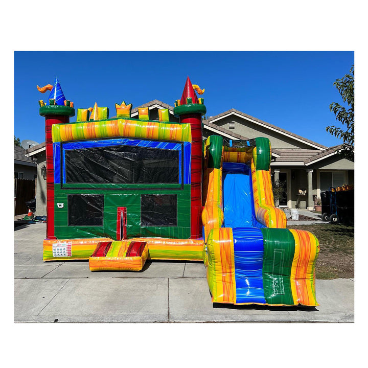 Inflatable Bouncer Jumping Castle Outdoor Game Commercial PVC Bounce House Party Jumper Bouncing and Slide Combo for Kids