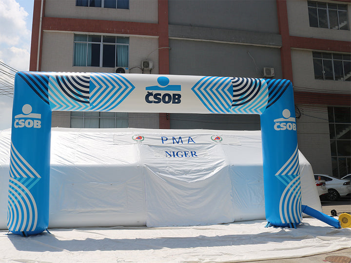 Right Angle Advertising Inflatable Arch Sport Gate and Archways Inflatables for Promotion and Events