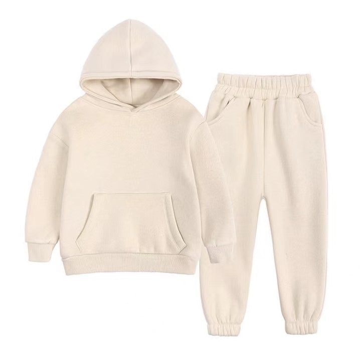 High Quality Gram Weight Custom Baby Kids Jumper Sweat Suit Adult Unisex Hoodie Sport Set