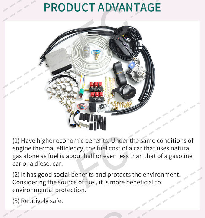 FC LPG Conversion Kit for 6-Cylinder Cars Complete Gas System for Trucks & SUVs (CE Certified)