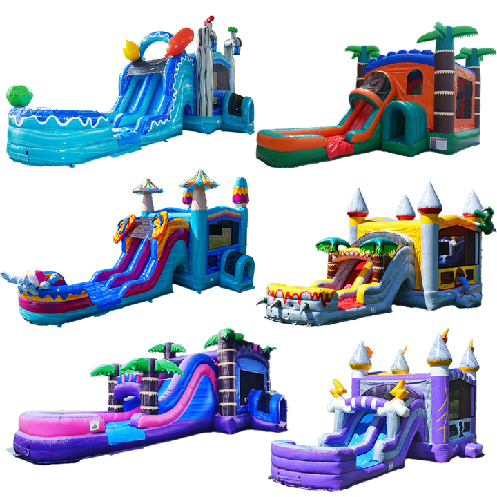 PVC Inflatable Bouncer Jumping Castle Commercial Unisex Outdoor Party Jumper Bouncing Slide Combo for Kids with Blower