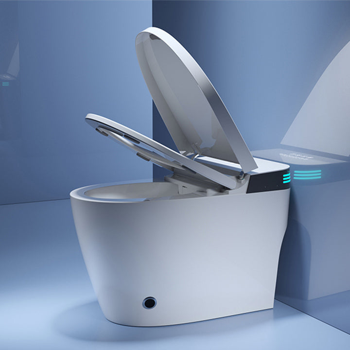 Floor Mounted Wc Intelligent Toilet Automatic Operation Flush Bon Cau Thong Minh Auto Open Sensor One Piece Smart Bidet Toilet