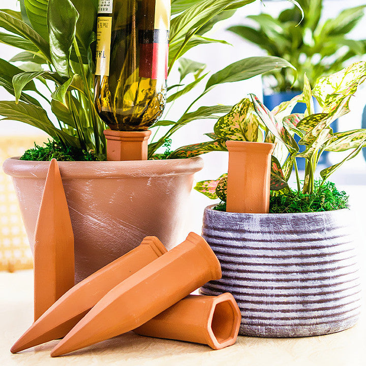 New 4 Pack Watering Drip for Travel Lazy Terracotta Watering Spike for Plant Indoor Watering Device for Home