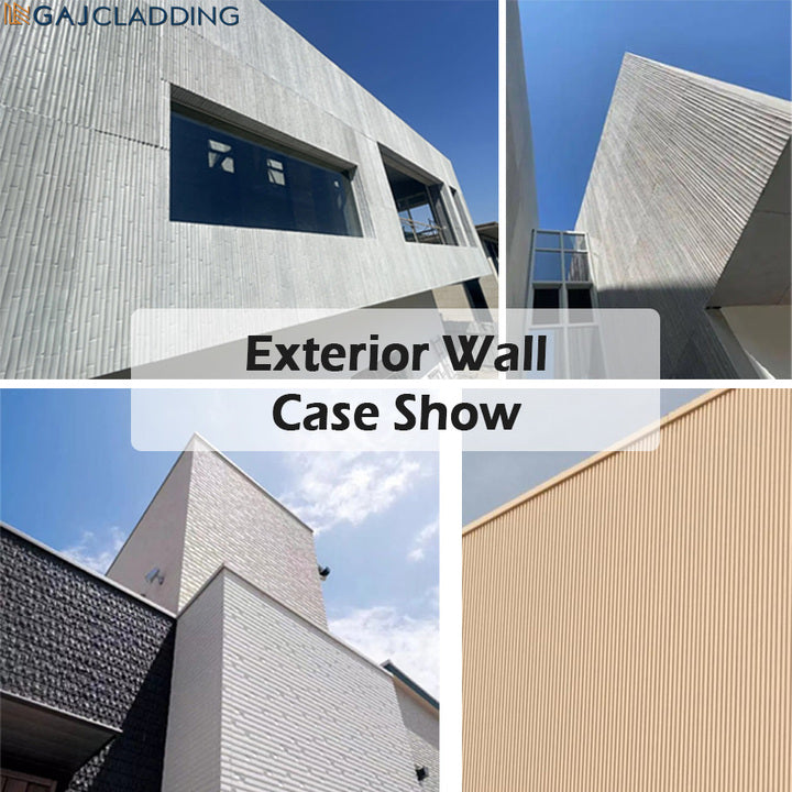 Premium Exterior Wall Covering Natural Concrete Engraved Fiber Cement Boards for Building Facade