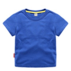 JL0517A Wholesale High Quality Boys T-Shirts 100%Cotton Plain T Shirt Kids Custom LOGO White  T Shirts For Children