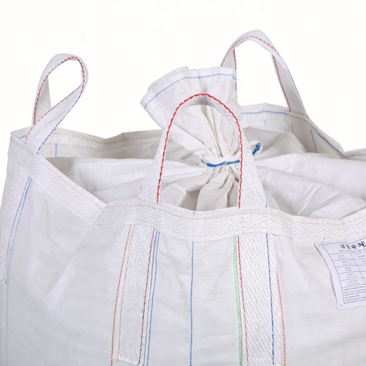 Circular Woven PP Bulk Bag, Top Open Bottom Flat FIBC Bag for Sand, Gravel & Cement Packing