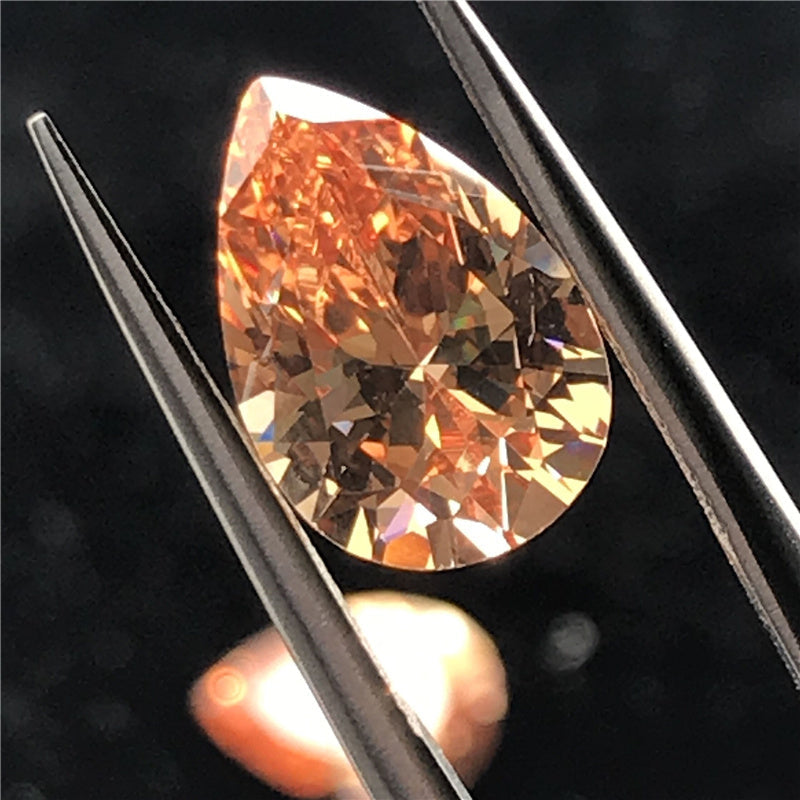 aaaaa pear shape cubic zirconia stones cz