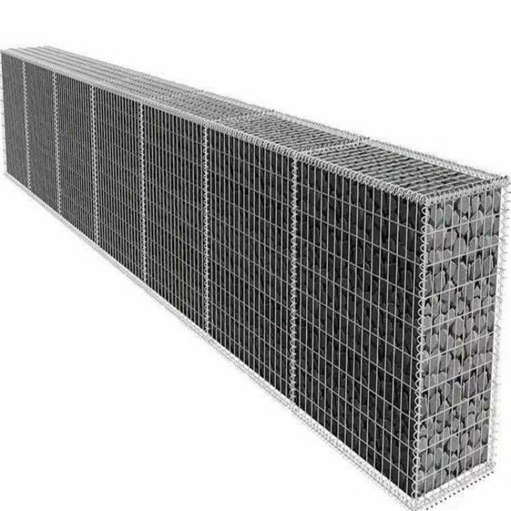 Welded Gabion Box Galvanized Iron Retaining Wall, Used to Protect the Welded Gabion Mesh From Flooding