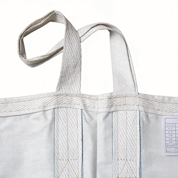 Circular Woven PP Bulk Bag, Top Open Bottom Flat FIBC Bag for Sand, Gravel & Cement Packing