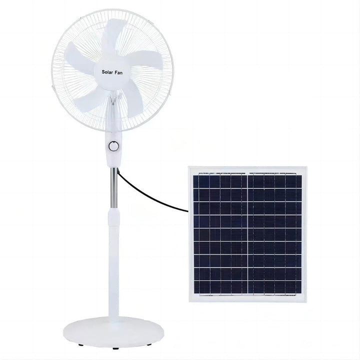 High Quality New Outdoor Home Rechargeable Floor Standing 16Inch Solar Fans for Home 18 Inch Solar