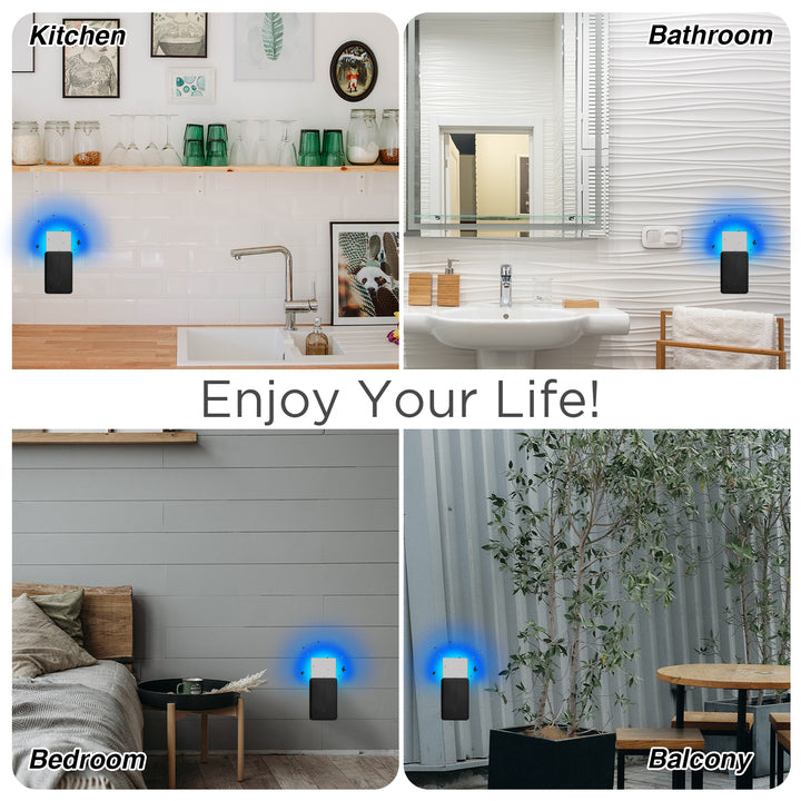 European Standard Indoor Electric Bug Zapper with LED Light Source Home Plug-Safe Sticky Traps for Insect Control