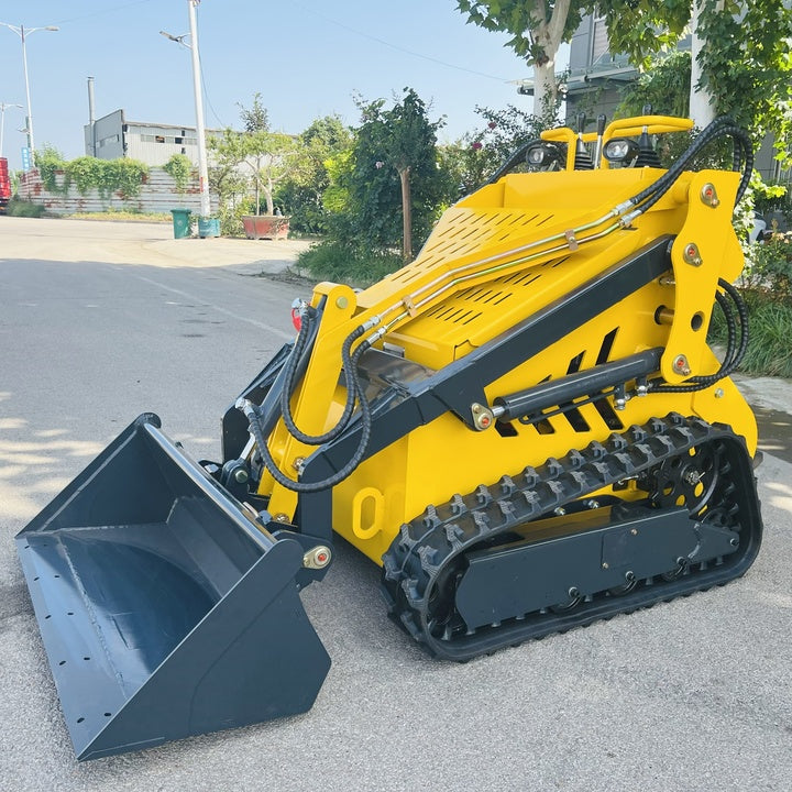 FREE SHIPPING Cheap New Small Mini Garden Loader Wheel/Track Mini Skid Steer Loader EPA Engine Hydraulic Pump