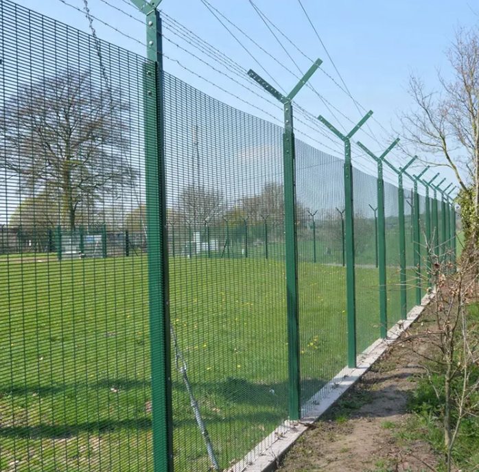 High Security Anti Climb Clear View 358 Wire Mesh Fence Panels Sunshade Net Wall Fence