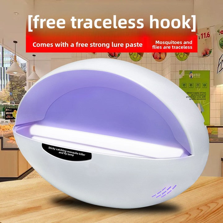 Wholesale Indoor Wall-Mounted Mosquito Fly Trap Artifact LED Light Source Plastic Sticky Fly Killer for Restaurants Hotels Shops