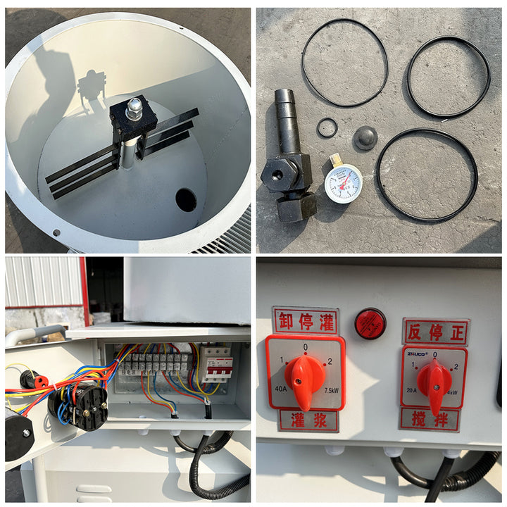 Electric Cement Mortar Pump Mixer Machine with 7M/H Productivity and 50M Vertical Conveying Distance