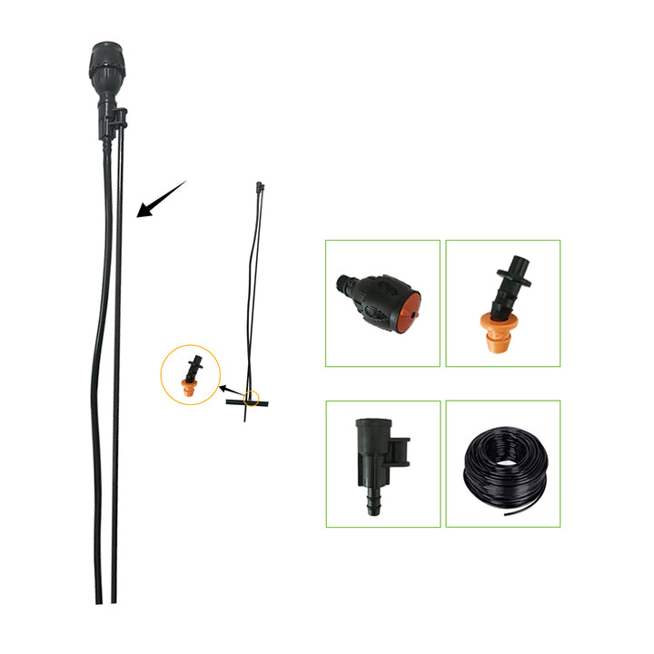 Irrigation Ground Plug-in Micro-spray Set Wholesale Spraying Rotation Evenly Inserted Micro-spray Farm Irrigation
