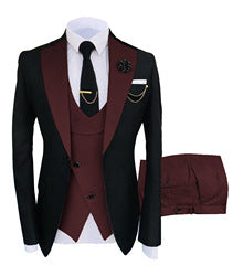 2022 Slim fit groom wedding business tuxedo formal gentleman 3 pieces blazer designs for set men suits