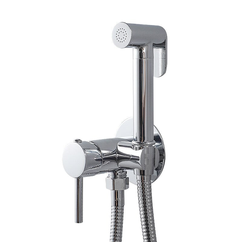 Wall Mounted Gold Color Hand Bidet Sprayer brass Toliet Muslim Shattaf Bidet Spray Shattaf Set