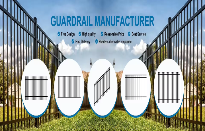 Modern Yard Steel Vertical Louver Style Ventilated Privacy Fence Panel for Decks