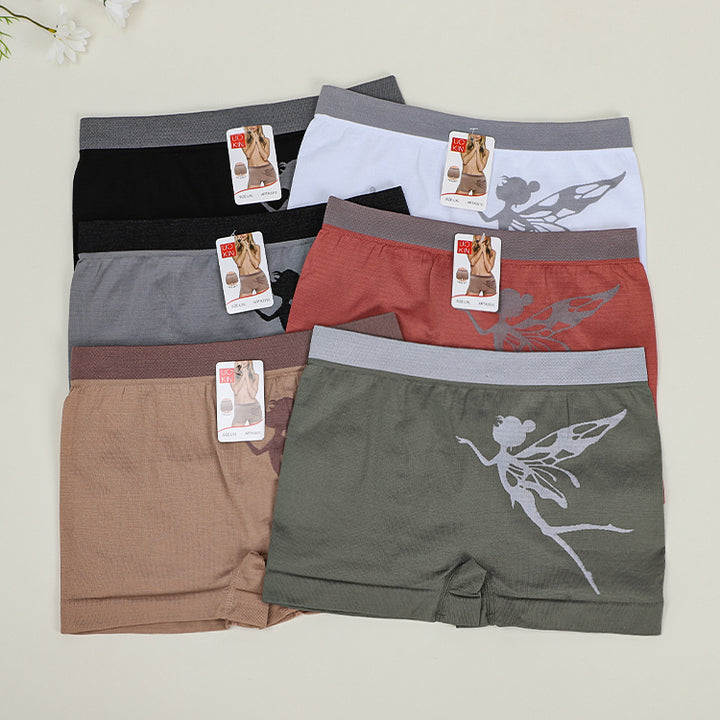 UOKIN Factory Spot Wholesale Women's Seamless Polyamide Elastano Boyshort Panties Low Price Ladies Underwear Boxer Briefs Safety