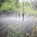 Greensen Plastic Micro Sprinkler System 360 Gear Drive Hanging/Standing 360 Degrees Spray Irrigation Sprinkler Head Greenhouse