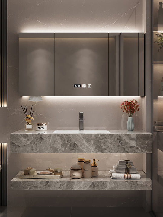Premium Quality American-Style Sink Matte Dining Bathroom Vanity Luxury Bath Space Rock Stone Porcelain Granite Hand Wash Basin