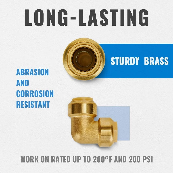 SharkBite Compatible Fittings PEX Copper Pipe Quick Push Fitting