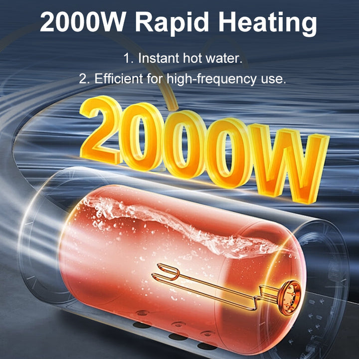 IPX4 30L-80L Vertical Electric Water Heater Energy Efficient Wall Mounted RV Bath Shower Smart Features for Household