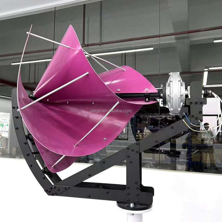 1000W Small Wind Turbine Generator 12V/24V Horizontal Axis Archimedes Wind Mill Generation System for Home Roof Low Wind Area