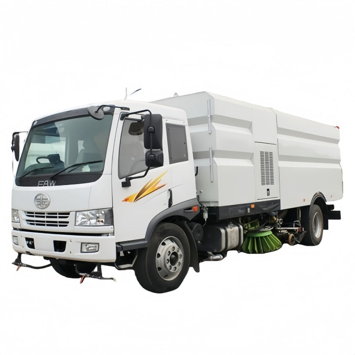 16000L FAW Heavy Duty Engine Large Capacity Road Cleaning Street Sweeper Truck with Pump for Sale