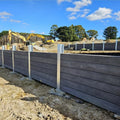 Concrete Sleeper Retaining Wall Galvanised Steel Uprights H-Post