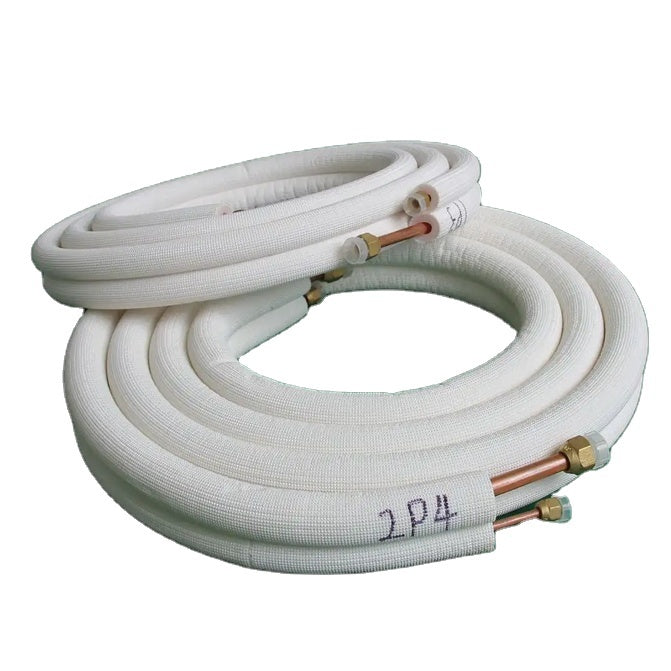 High Quality C11000 Grade Pure Copper Air Conditioning Connection Pipes 3/5 Meters with PE Insulation Layer for HVAC Use
