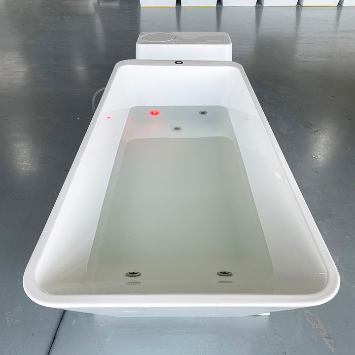 Luxury Acrylic Freestanding Soaking Ice Bathtub Cold Plunge Tub Ice Bath Tub With Cooling System