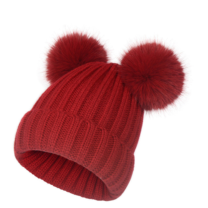 High Quality Winter Hat Kids Size Keep Warm With Pom Pom Fashion Style Outdoor Beanie Hat