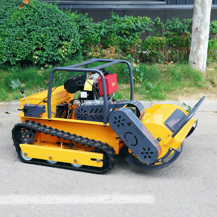 INFRONT Cheapest 15HP Diesel or Gasoline Robot Lawn Mower Remote Start Grass Cutter Flail Track Mowers CE