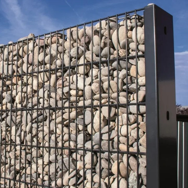 China Factory Customized Zinc-coated/ Black Pvc Coated Gabion Wire Idea Yard Gabion for Backyard