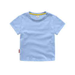 JL0517A Wholesale High Quality Boys T-Shirts 100%Cotton Plain T Shirt Kids Custom LOGO White  T Shirts For Children