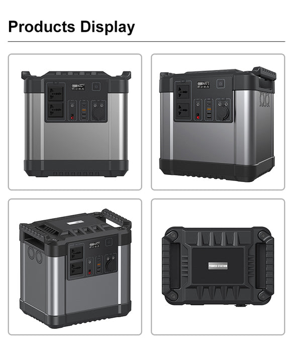 Hot Selling 110 220v Charging Battery 2000 Watt Solar Generator Banks Supply 2000W Portable Power Station for Outdoor