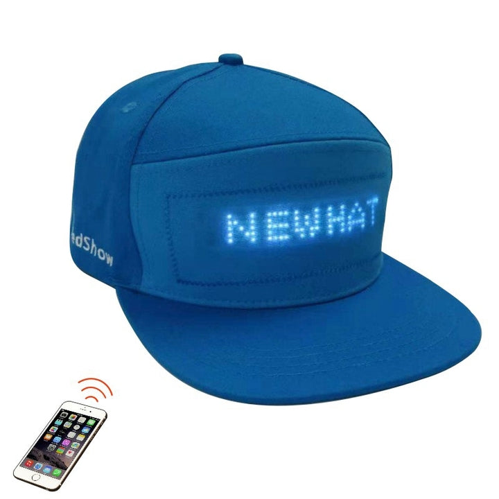 Magic LED Display Hat Mobile APP Programmable Smart Hat Fancy Cap APP Control Fashion Display Screen Hat