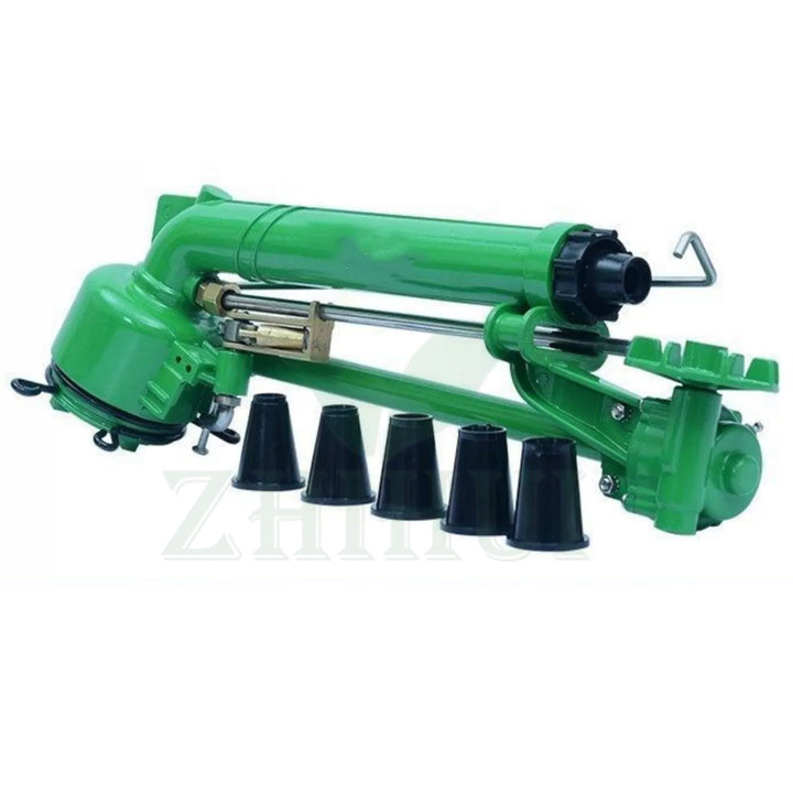 1.5 Inch Female Thread 22-41m Turbo Farm Irrigation Sprinkler Rain Gun Sprinkler with Aluminum Alloy Material