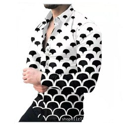 custom silk slim men tee dress shirts casual clothes long sleeve printing shirts for mens fashion shirts