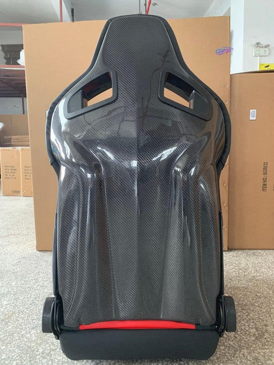 Universal High Quality Pvc Leather Racing Bucket Seats Simulator Gaming Station Adjustable Sim Bucket Carbon Fiber Back Seats