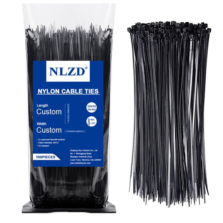 Self-Locking Nylon Cable Ties for Electrical & Industrial Use Various Lengths (100-550mm) Multiple Widths (2.5-12mm)